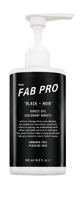 fab pro black colour intensifier 500ml